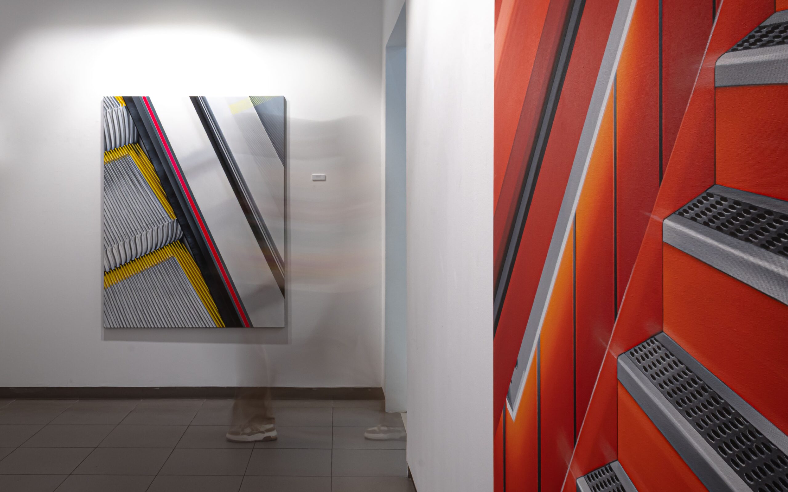 Centre Pompidou. Óleo sobre lienzo. 146 x 114 cm. 2025.