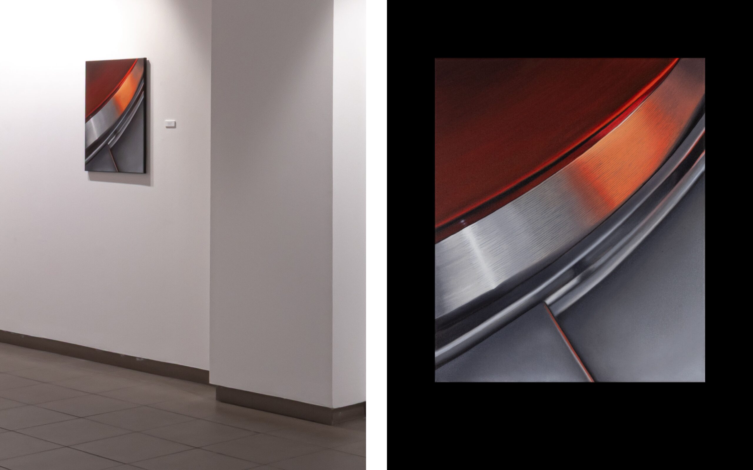 Un éclat tournoyant. Óleo sobre lienzo. 65 x 54 cm. 2025.